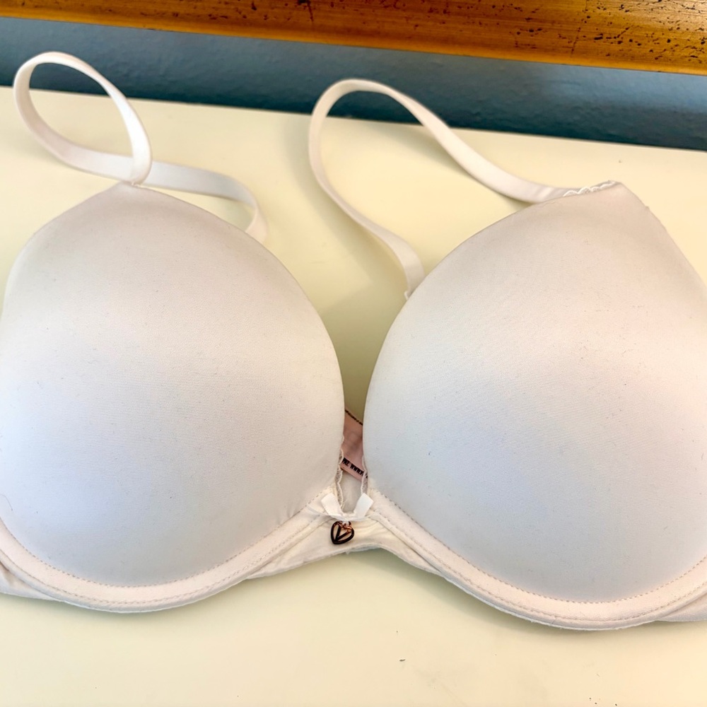 Victorias Secret Push Up White Women's Bra